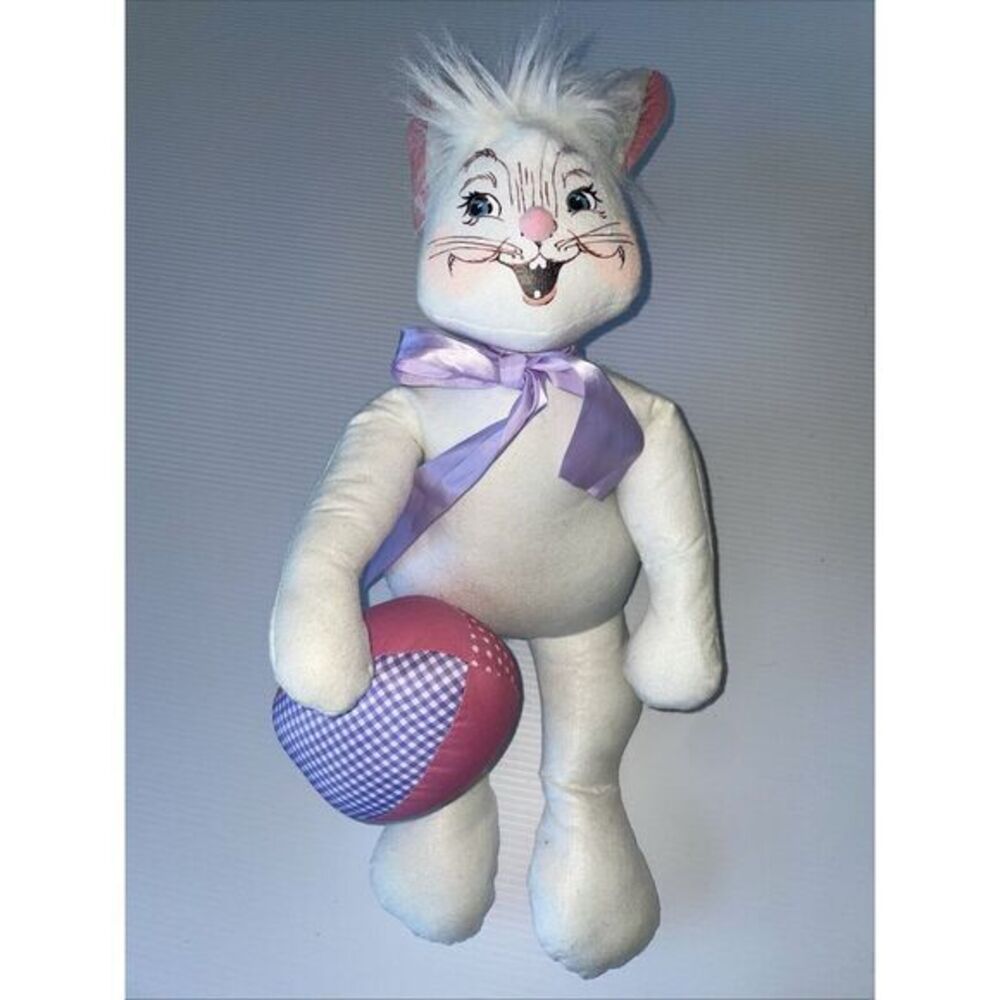 Annalee LARGE Easter Rabbit with Egg 27"‎ Ears To Toes 2015